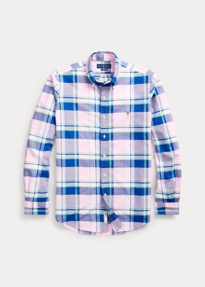 Camisa Polo Ralph Lauren Classic Fit Plaid Homem 82501-YHXN